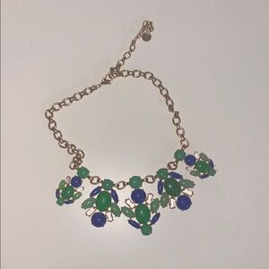 Stella & Dot Green and Blue Necklace Statement Jewelry